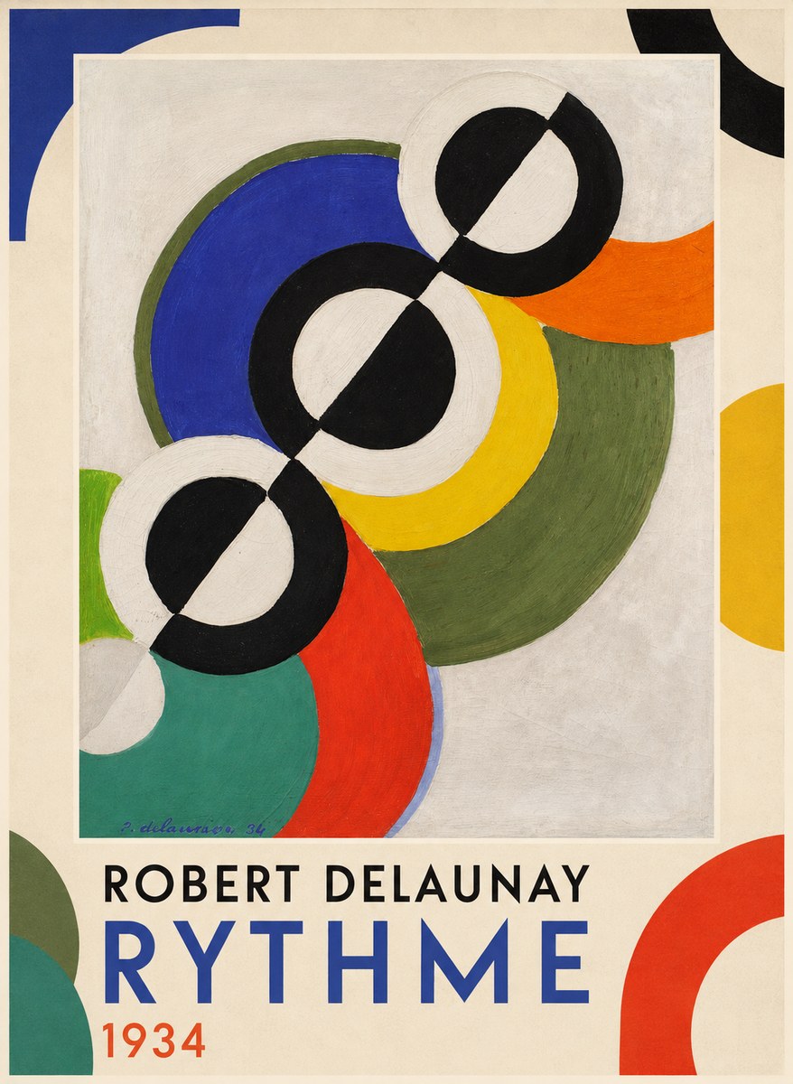 Robert Delaunay Rythme, 1934 No4 - Juliste