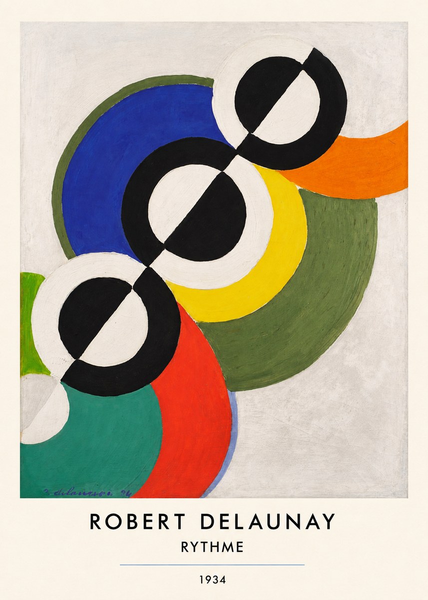 Robert Delaunay Rythme, 1934 No5 - Juliste