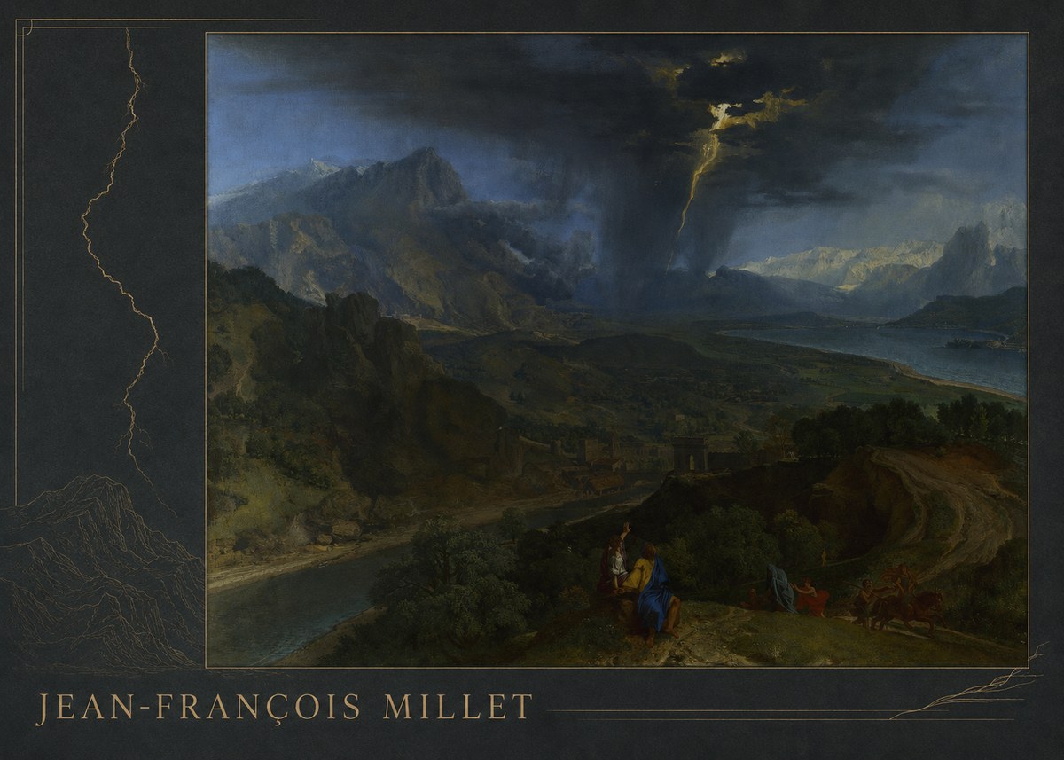 Jean-François Millet The Thunderbolt No2 - Juliste