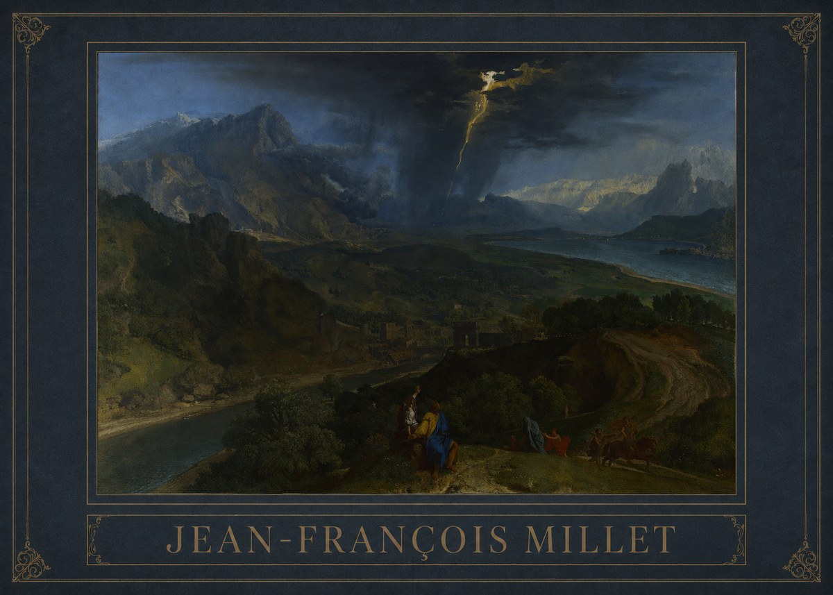 Jean-François Millet The Thunderbolt No3 - Juliste
