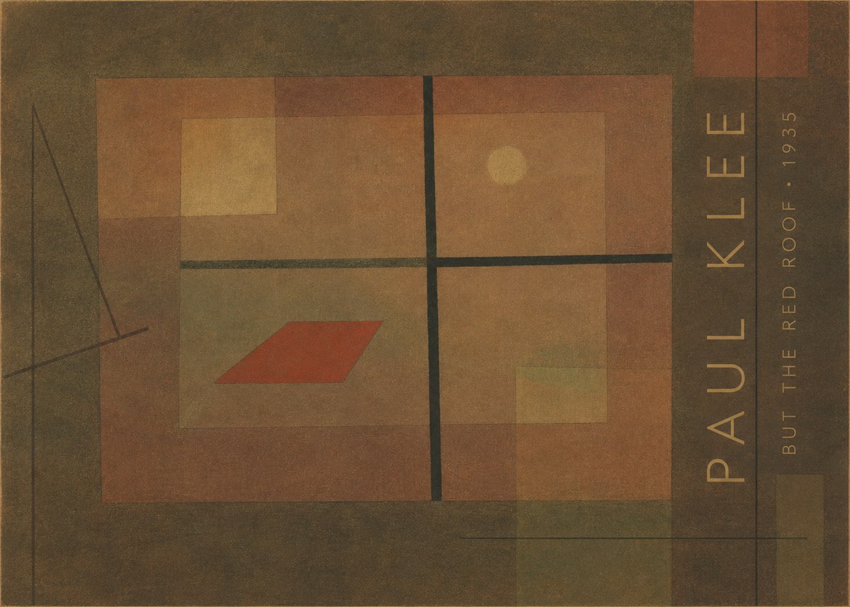Paul Klee But the Red Roof No4 - Juliste