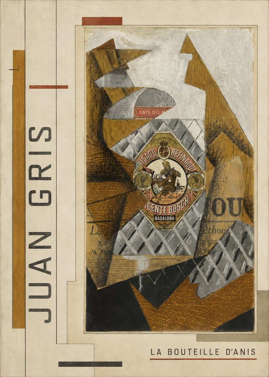 Juan Gris La Bouteille D'anis No2 - Juliste