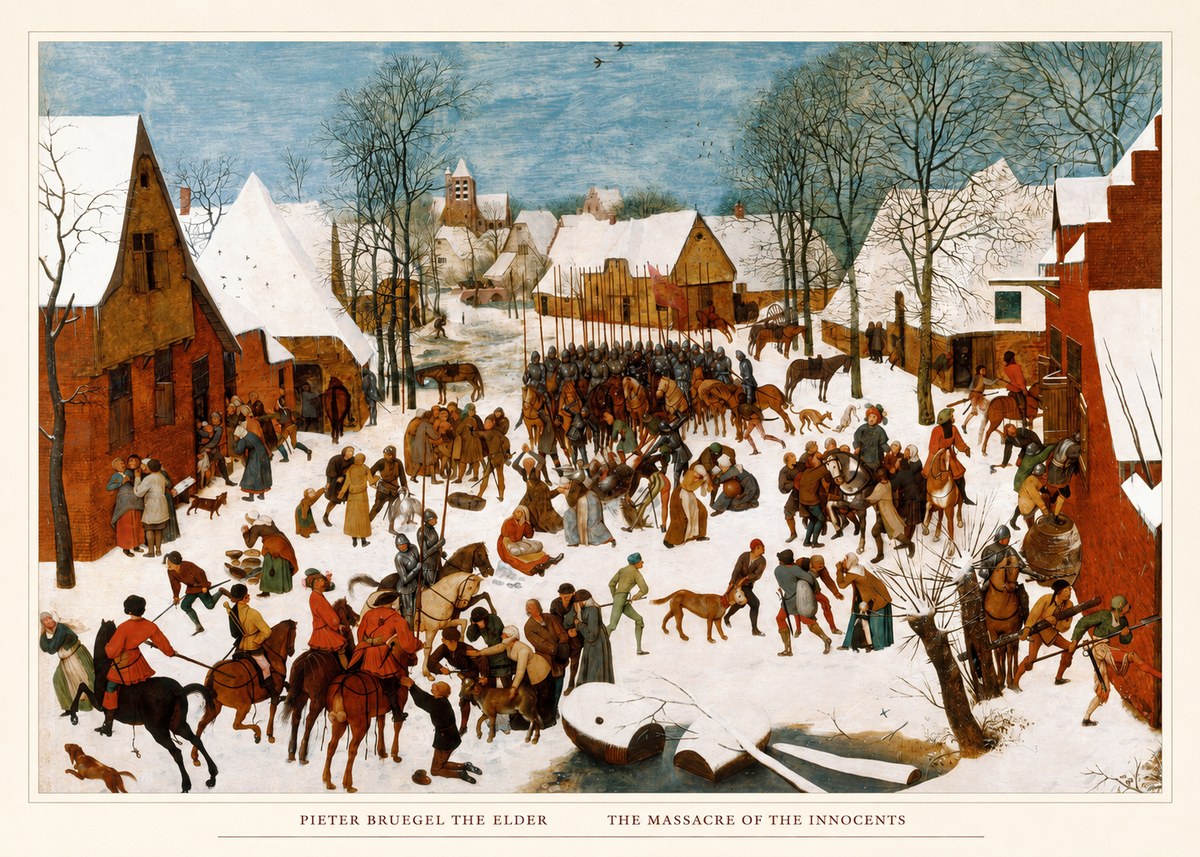 Pieter Bruegel The Massacre of the Innocents No5 - Juliste