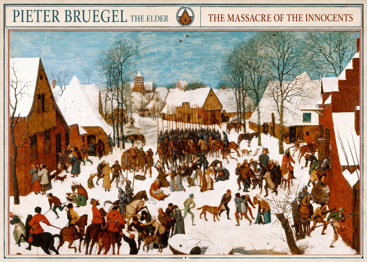 Pieter Bruegel The Massacre of the Innocents No6 - Juliste