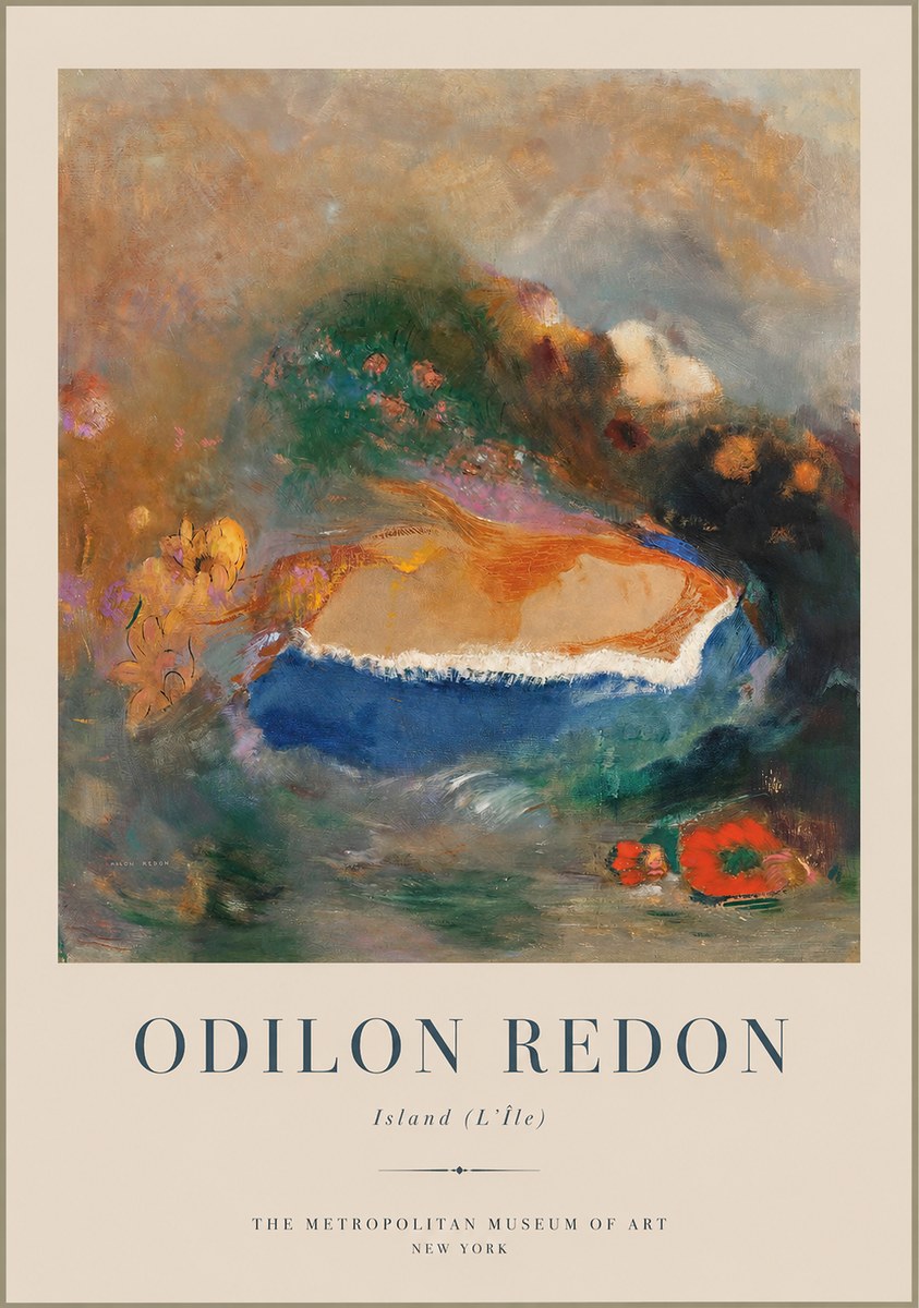 Odilon Redon Island (L'île) No1 - Juliste