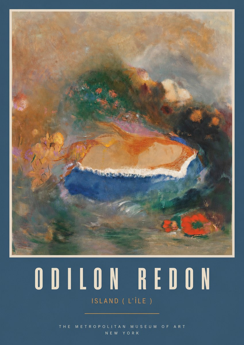 Odilon Redon Island (L'île) No2 - Juliste