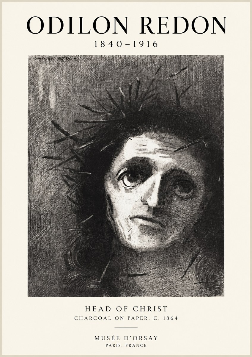 Odilon Redon Head of Christ I No1 - Juliste