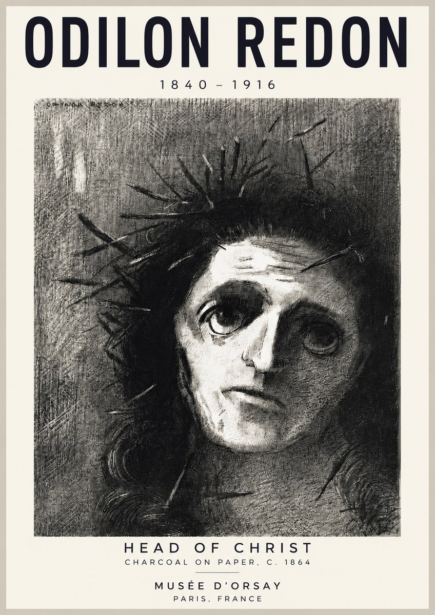 Odilon Redon Head of Christ I No4 - Juliste