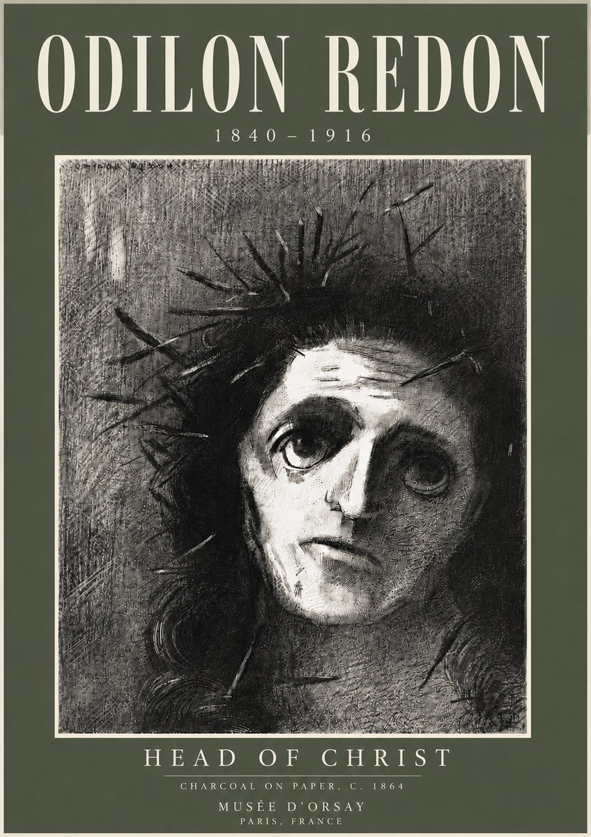 Odilon Redon Head of Christ I No5 - Juliste