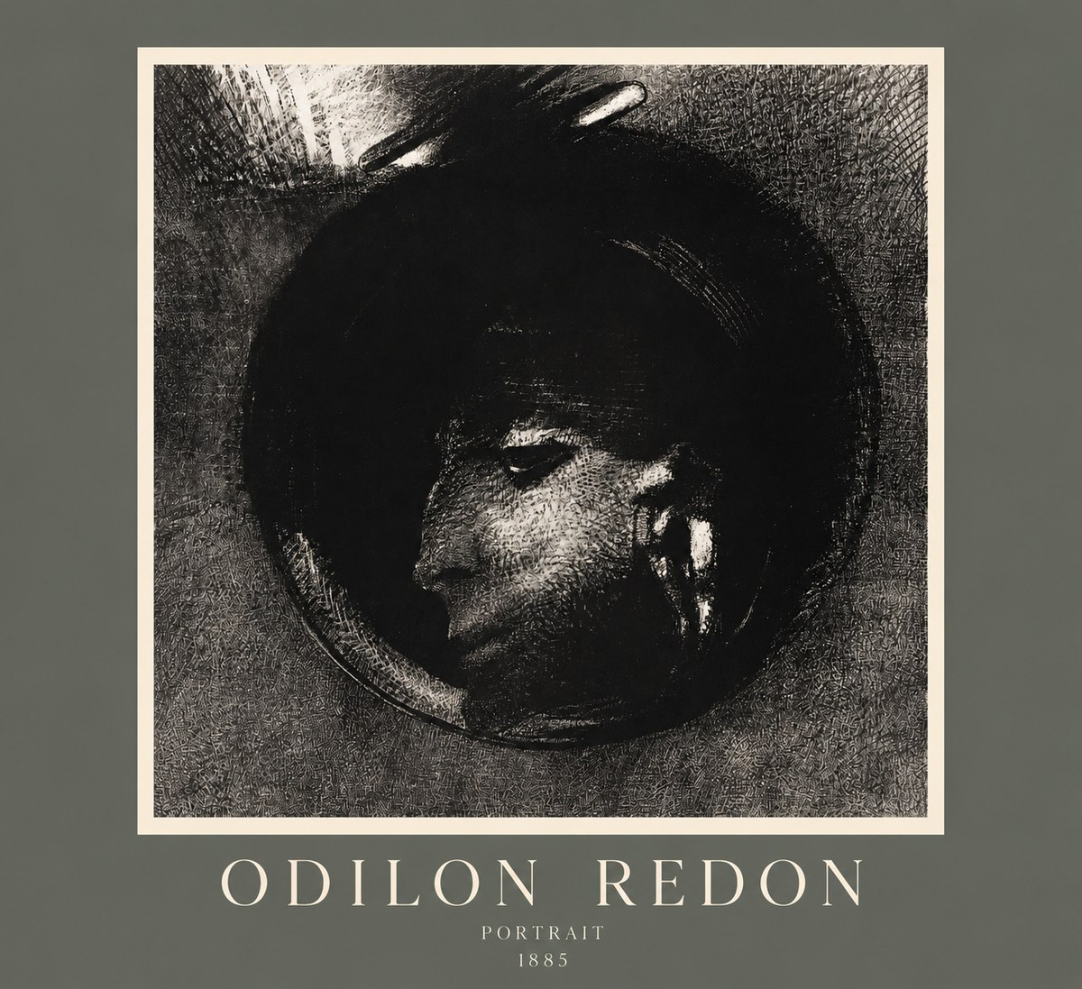 Odilon Redon Portrait No2 - Juliste