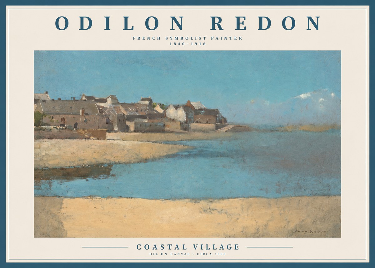 Odilon Redon Coastal Village No2 - Juliste