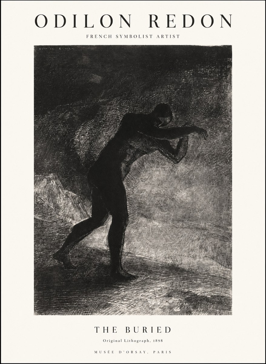 Odilon Redon The Buried No1 - Juliste