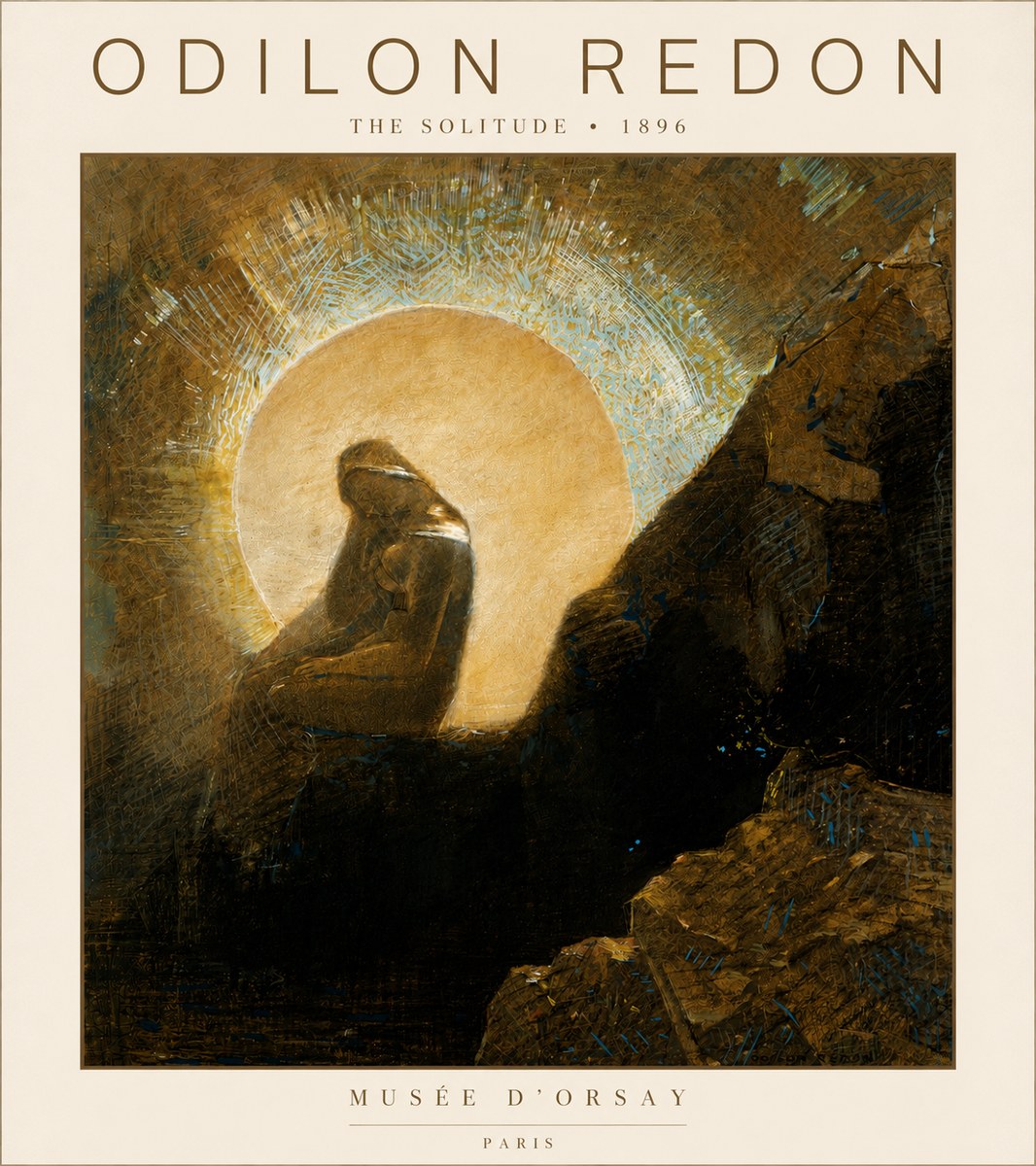 Odilon Redon The Solitude No5 - Juliste