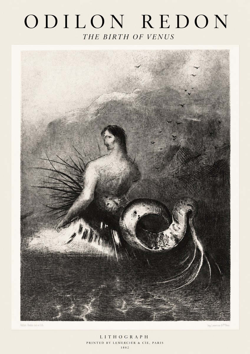 Odilon Redon The Birth of Venus No1 - Juliste