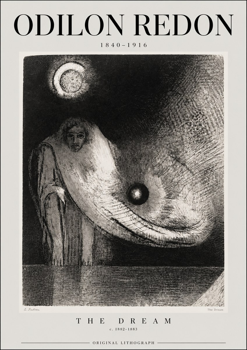 Odilon Redon The Dream No2 - Juliste