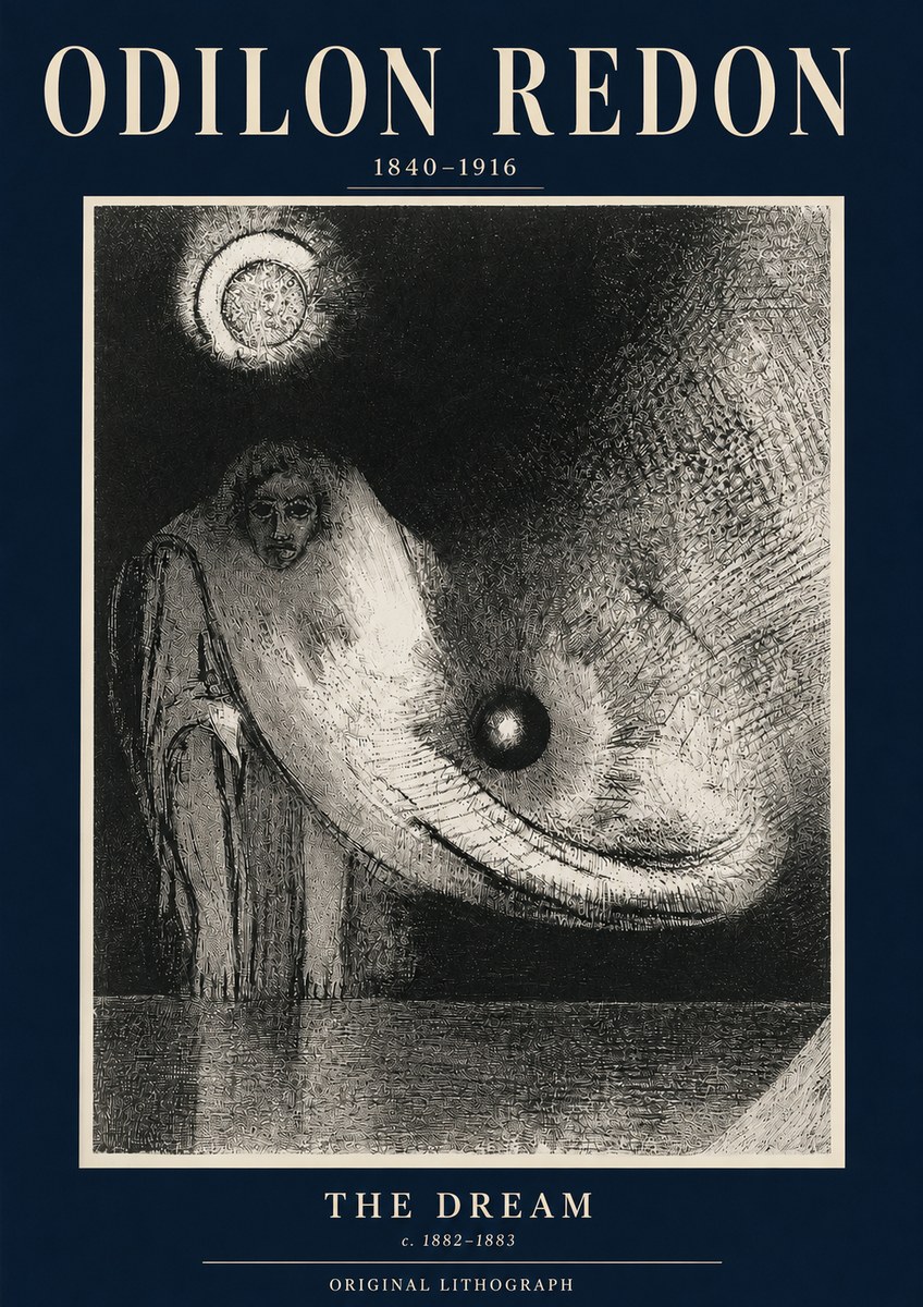 Odilon Redon The Dream No3 - Juliste