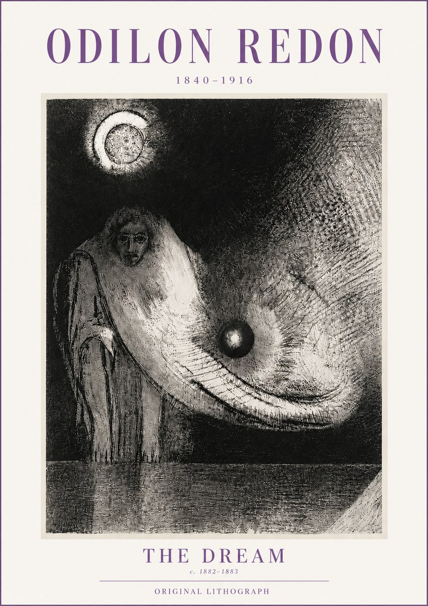 Odilon Redon The Dream No4 - Juliste