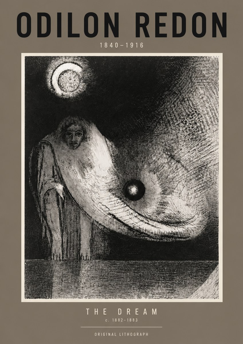 Odilon Redon The Dream No6 - Juliste