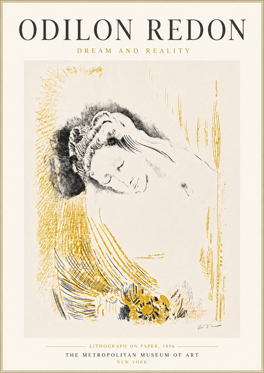 Odilon Redon Dream and Reality No6 - Juliste
