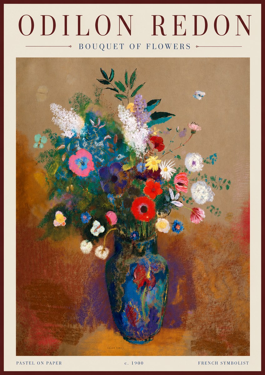 Odilon Redon Bouquet of Flowers No5 - Juliste