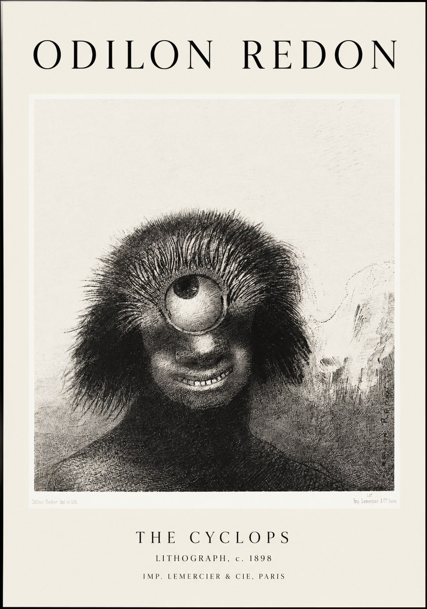 Odilon Redon The Cyclops II No1 - Juliste