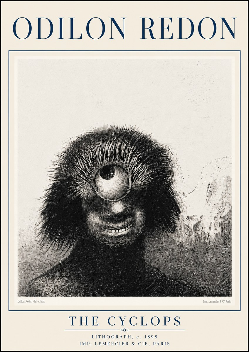 Odilon Redon The Cyclops II No6 - Juliste