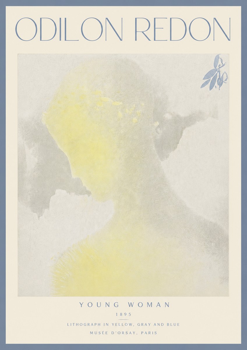 Odilon Redon Young Woman No4 - Juliste