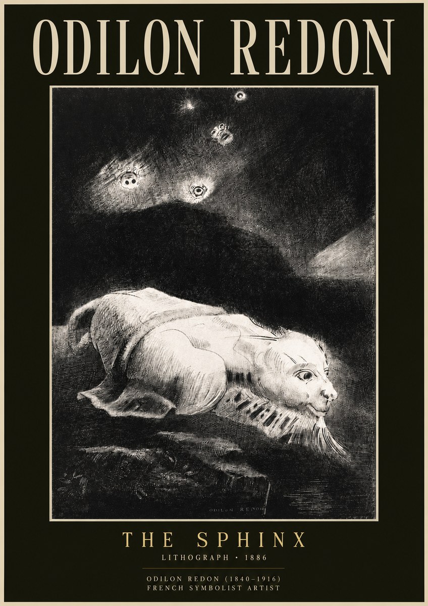Odilon Redon The Sphinx No2 - Juliste