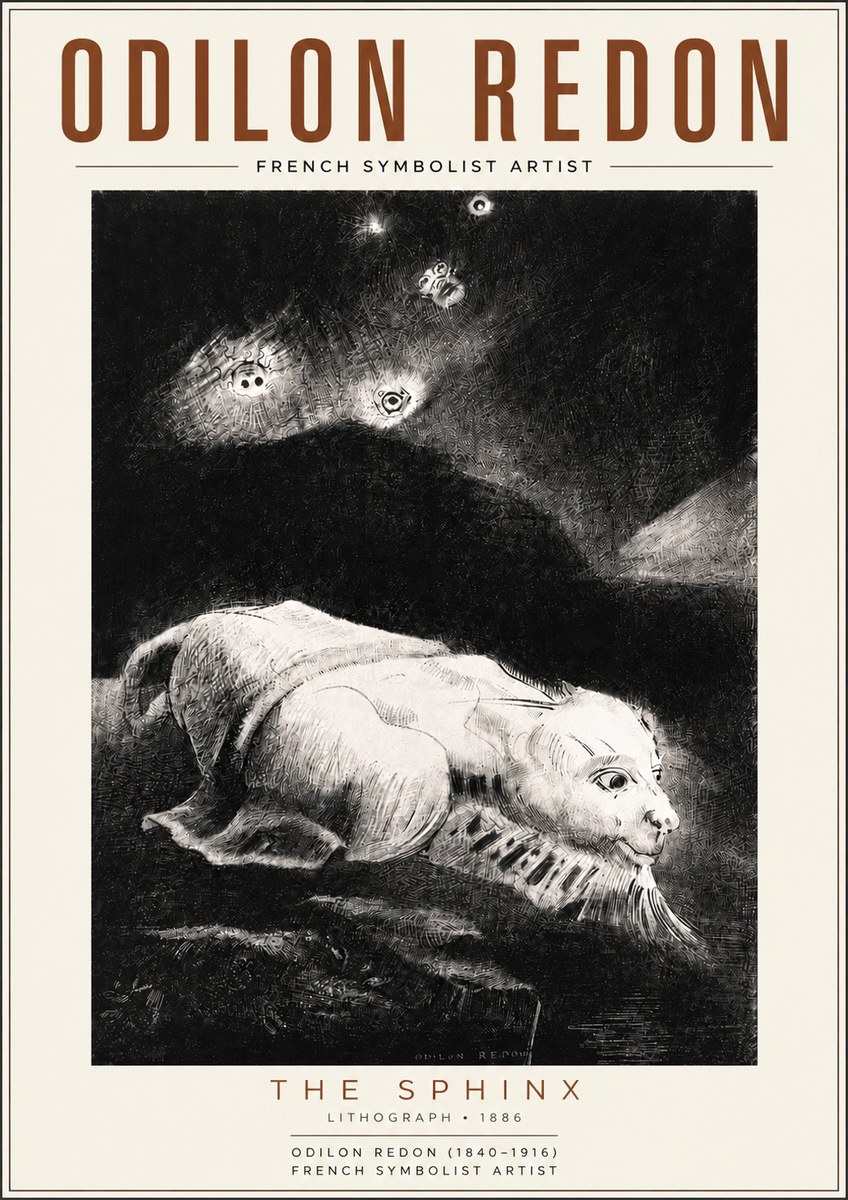 Odilon Redon The Sphinx No5 - Juliste