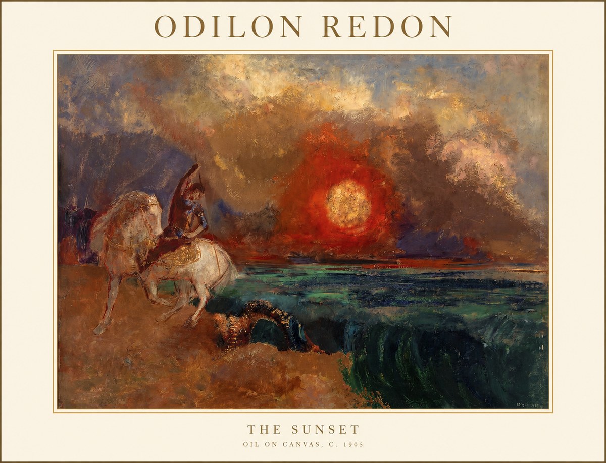 Odilon Redon The Sunset No1 - Juliste