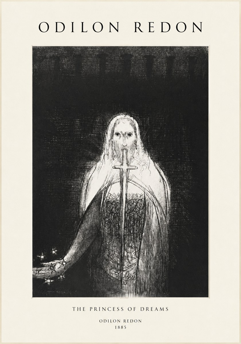 Odilon Redon The Princess of Dreams No1 - Juliste