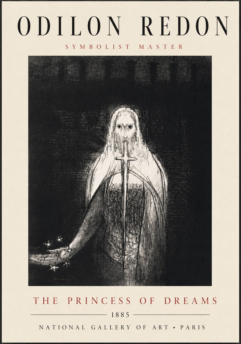 Odilon Redon The Princess of Dreams No3 - Juliste