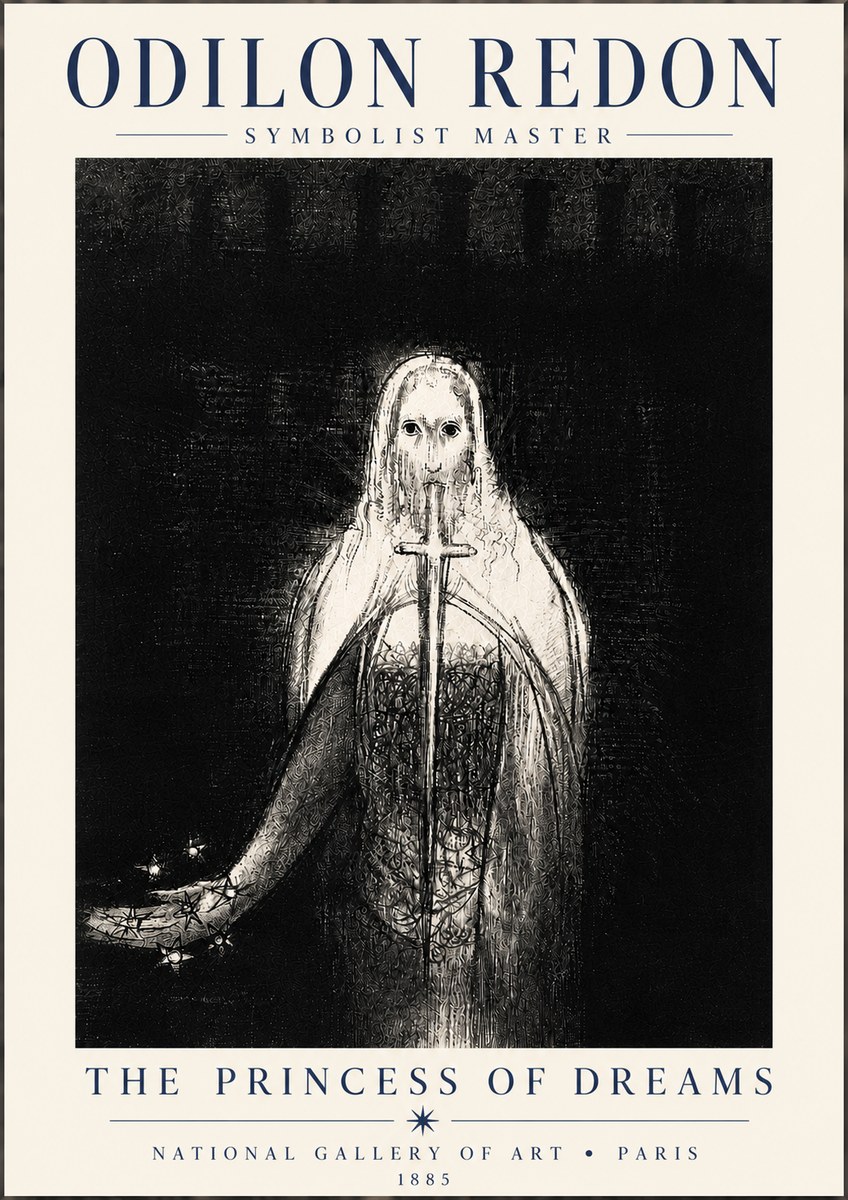 Odilon Redon The Princess of Dreams No6 - Juliste