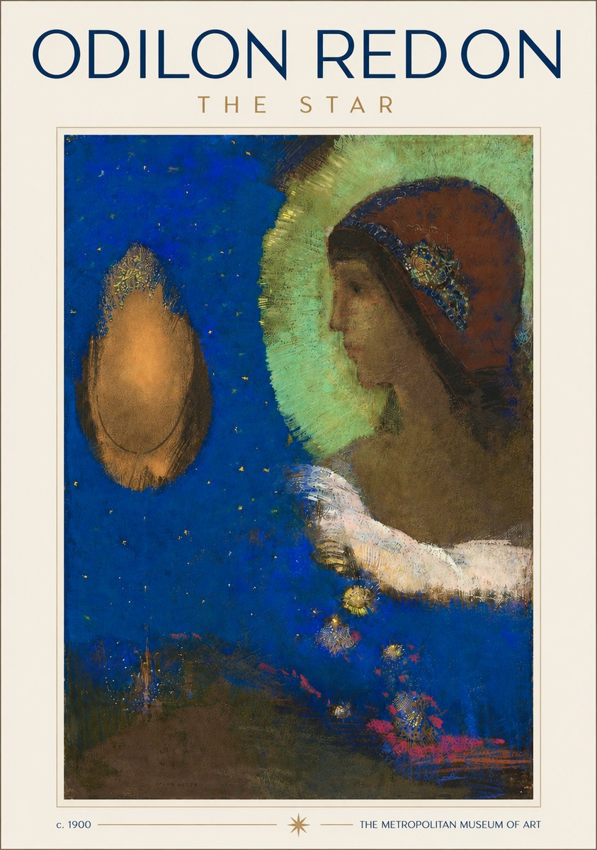 Odilon Redon The Star No3 - Juliste