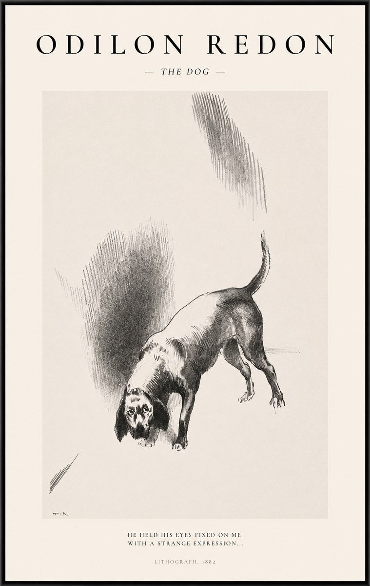 Odilon Redon The Dog No1 - Juliste