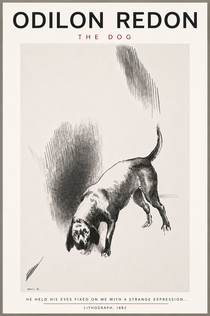 Odilon Redon The Dog No4 - Juliste