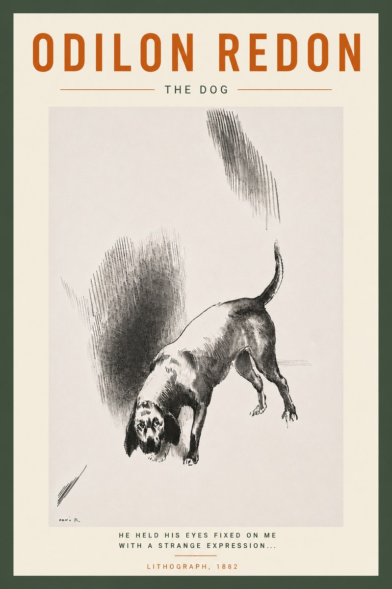 Odilon Redon The Dog No6 - Juliste