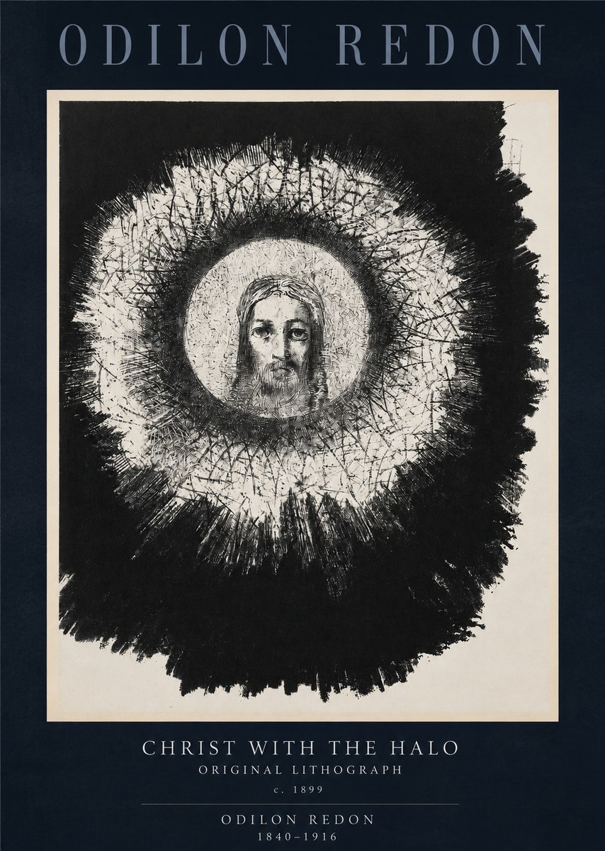 Odilon Redon Christ with the Halo No2 - Juliste