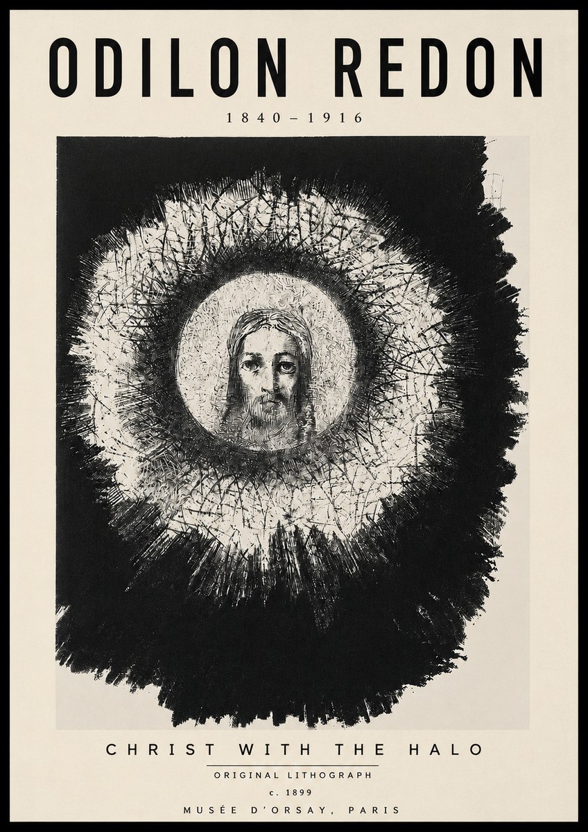 Odilon Redon Christ with the Halo No4 - Juliste