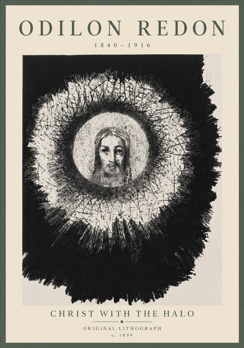 Odilon Redon Christ with the Halo No5 - Juliste