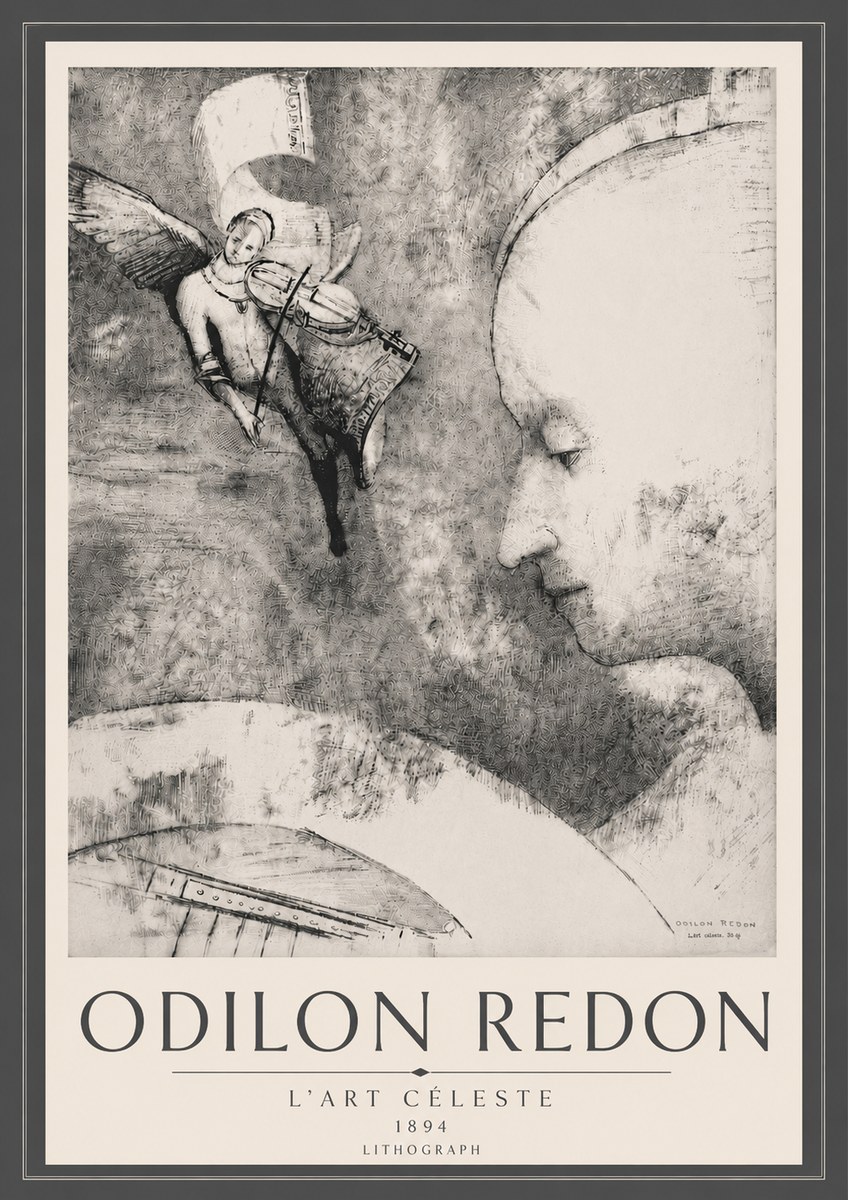 Odilon Redon L'art Céleste No6 - Juliste