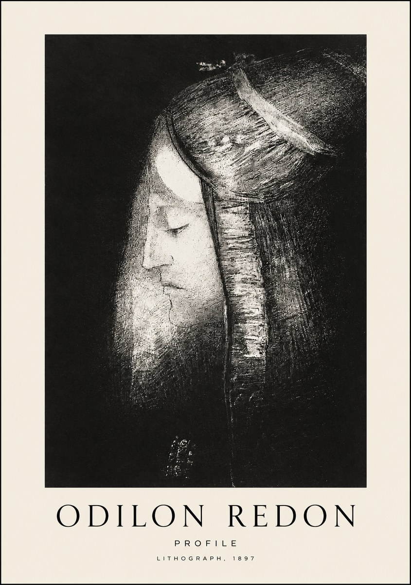 Odilon Redon Profile No1 - Juliste