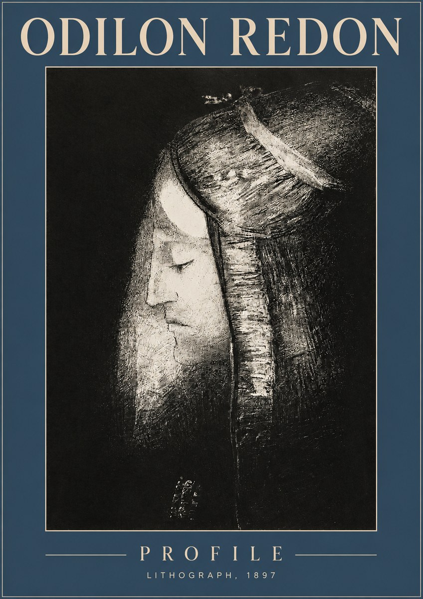 Odilon Redon Profile No2 - Juliste