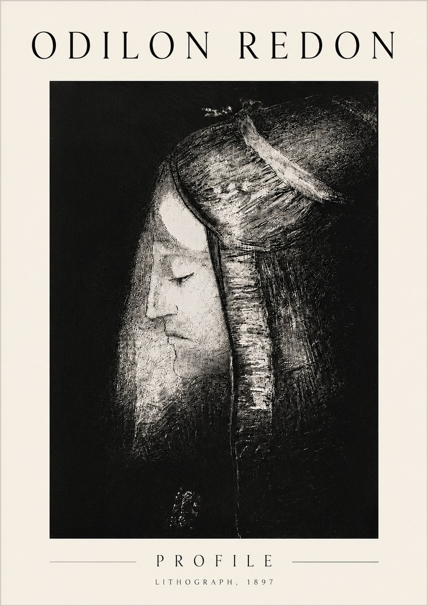 Odilon Redon Profile No6 - Juliste