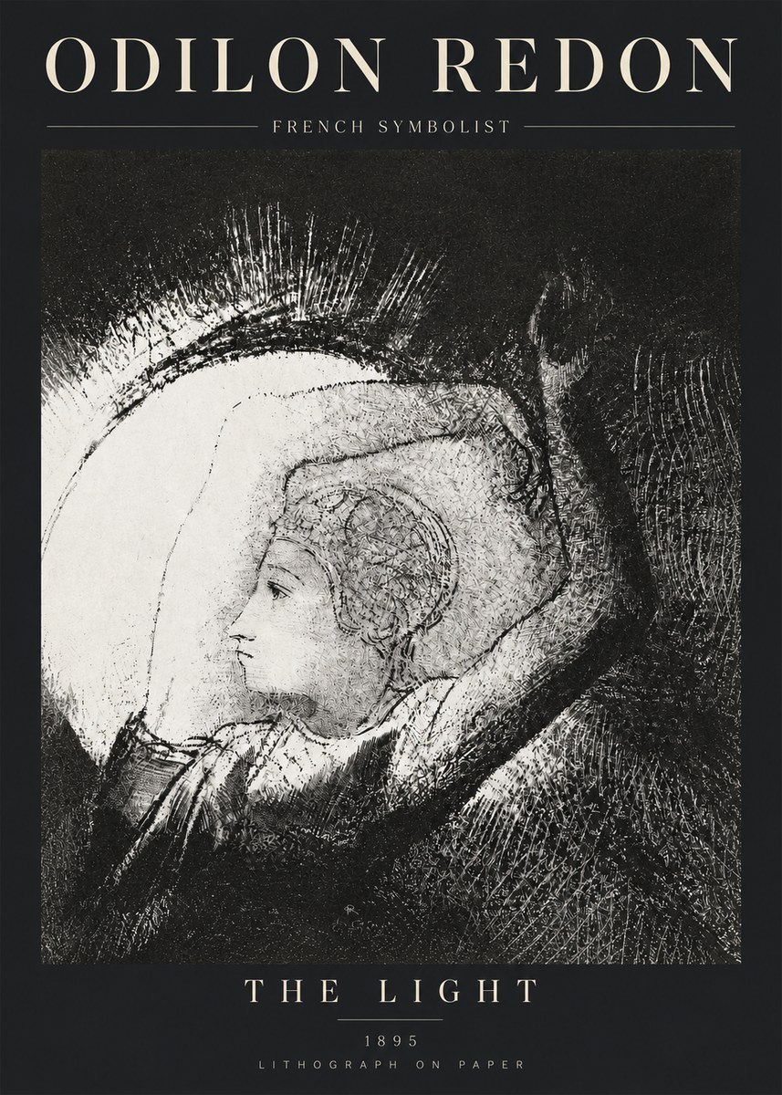 Odilon Redon The Light No3 - Juliste