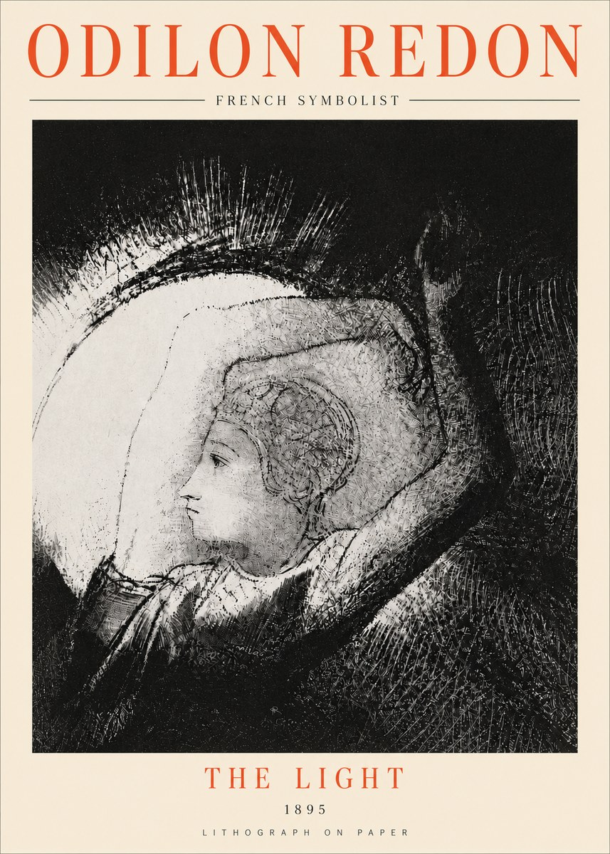 Odilon Redon The Light No4 - Juliste