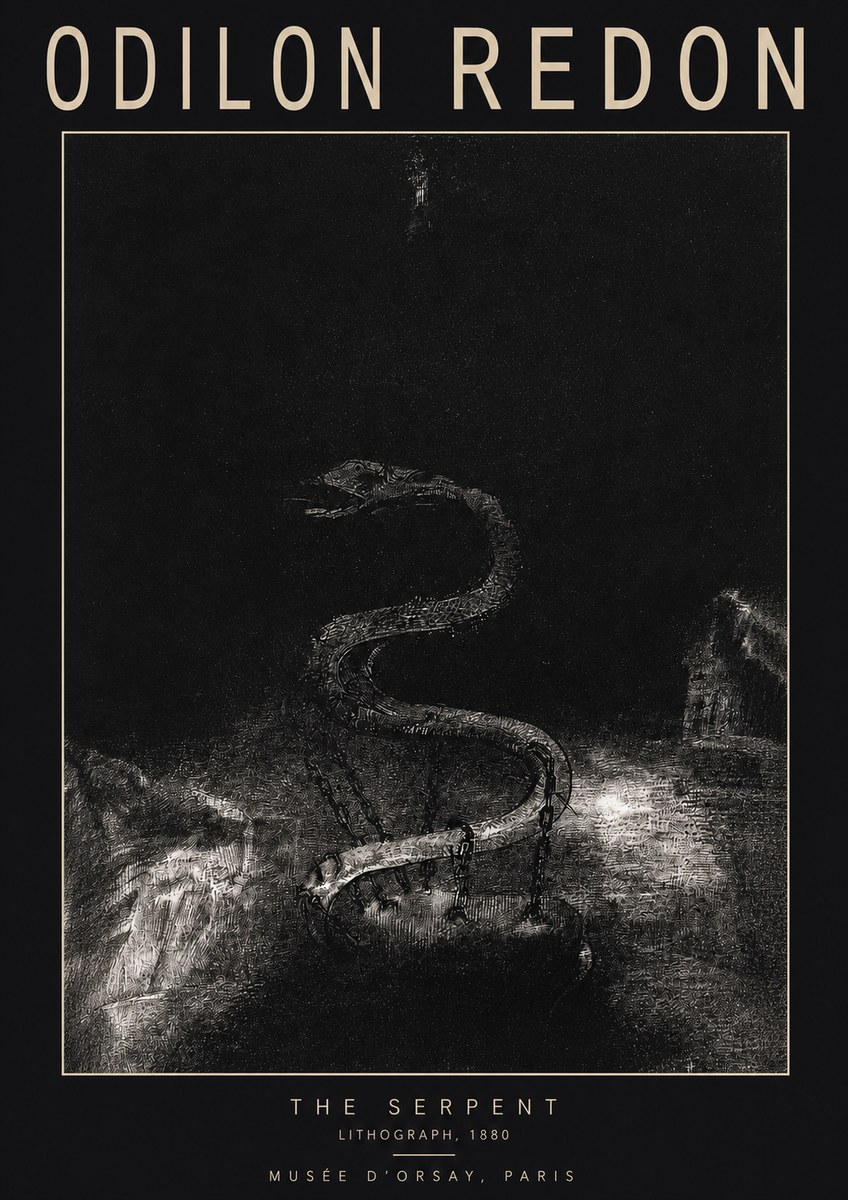Odilon Redon The Serpent No2 - Juliste