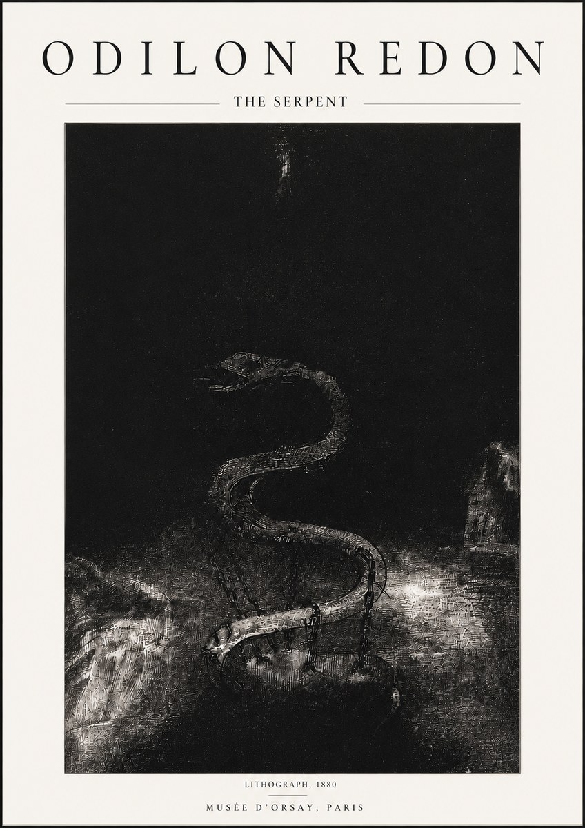 Odilon Redon The Serpent No5 - Juliste