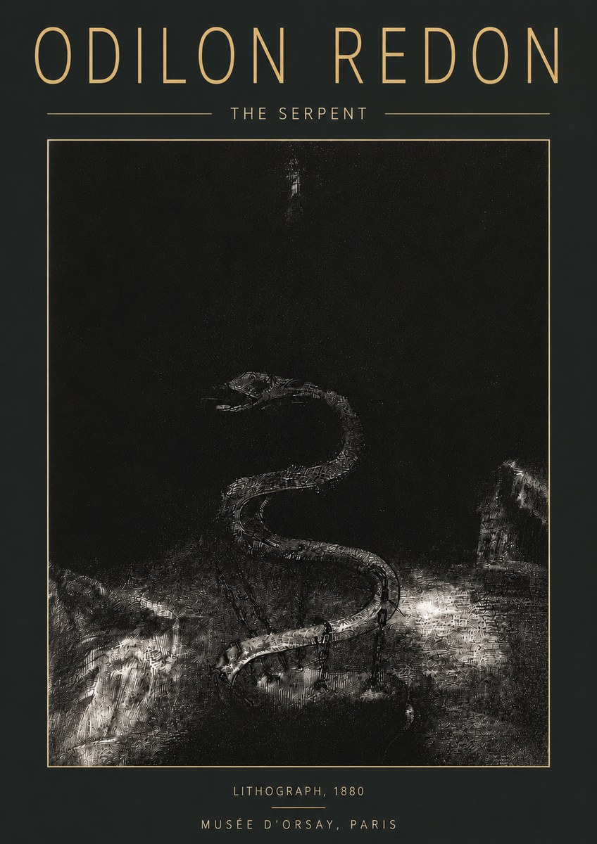 Odilon Redon The Serpent No6 - Juliste