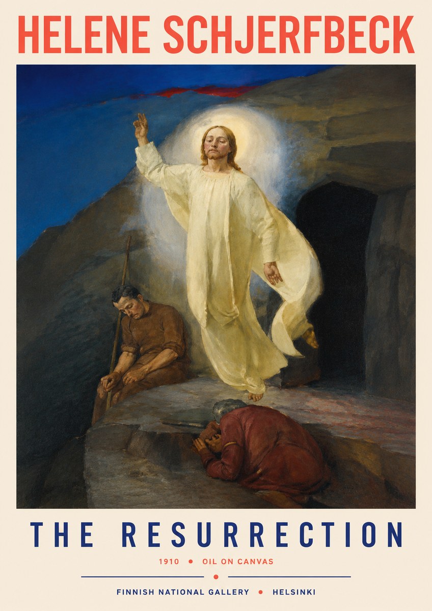 Helene Schjerfbeck The Resurrection No2 - Juliste